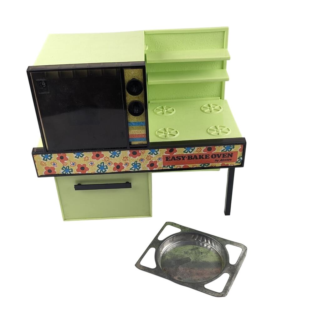 Vintage 1973 Kenner Easy Bake Oven WORKING w/ Box Light Bulb Retro Toy Set